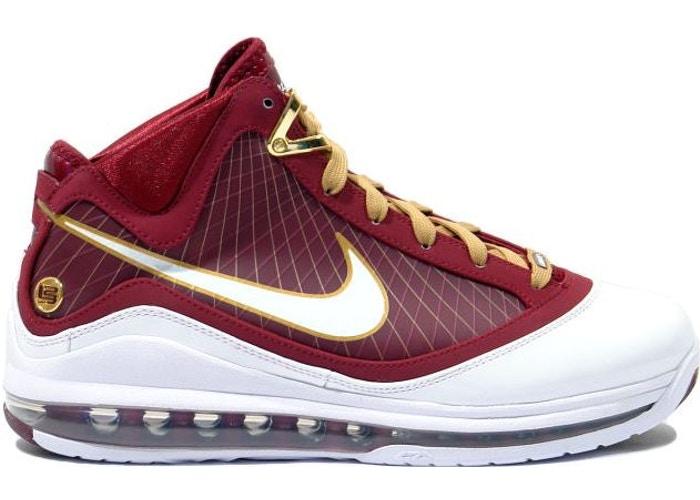 Classic Sneakers in White/Deep Maroon-Metallic Gold - 375664-601
