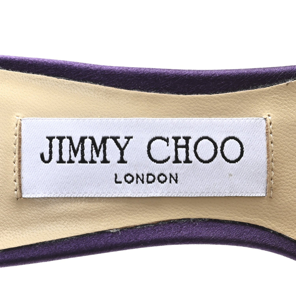 Jimmy Choo Satin Women's Crystal Saeda 100 Pumps 36.5 Cassis