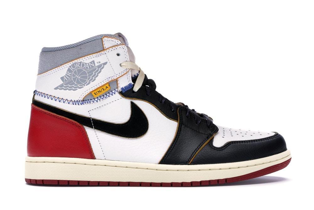 Retro High-Top Sneakers in White/Black-Varsity Red-Wolf Grey - BV1300-106