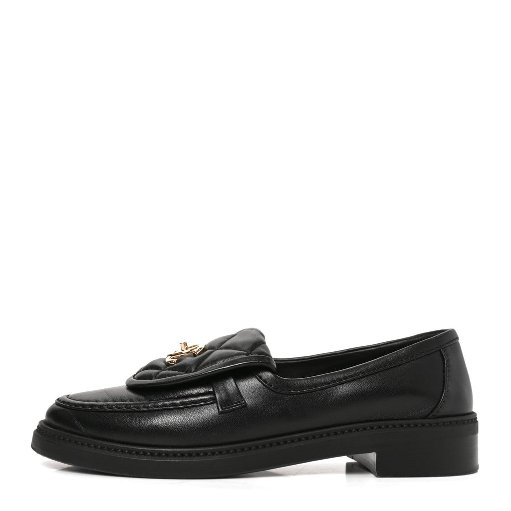 Chanel Lambskin Quilted CC Turnlock Women's Loafers