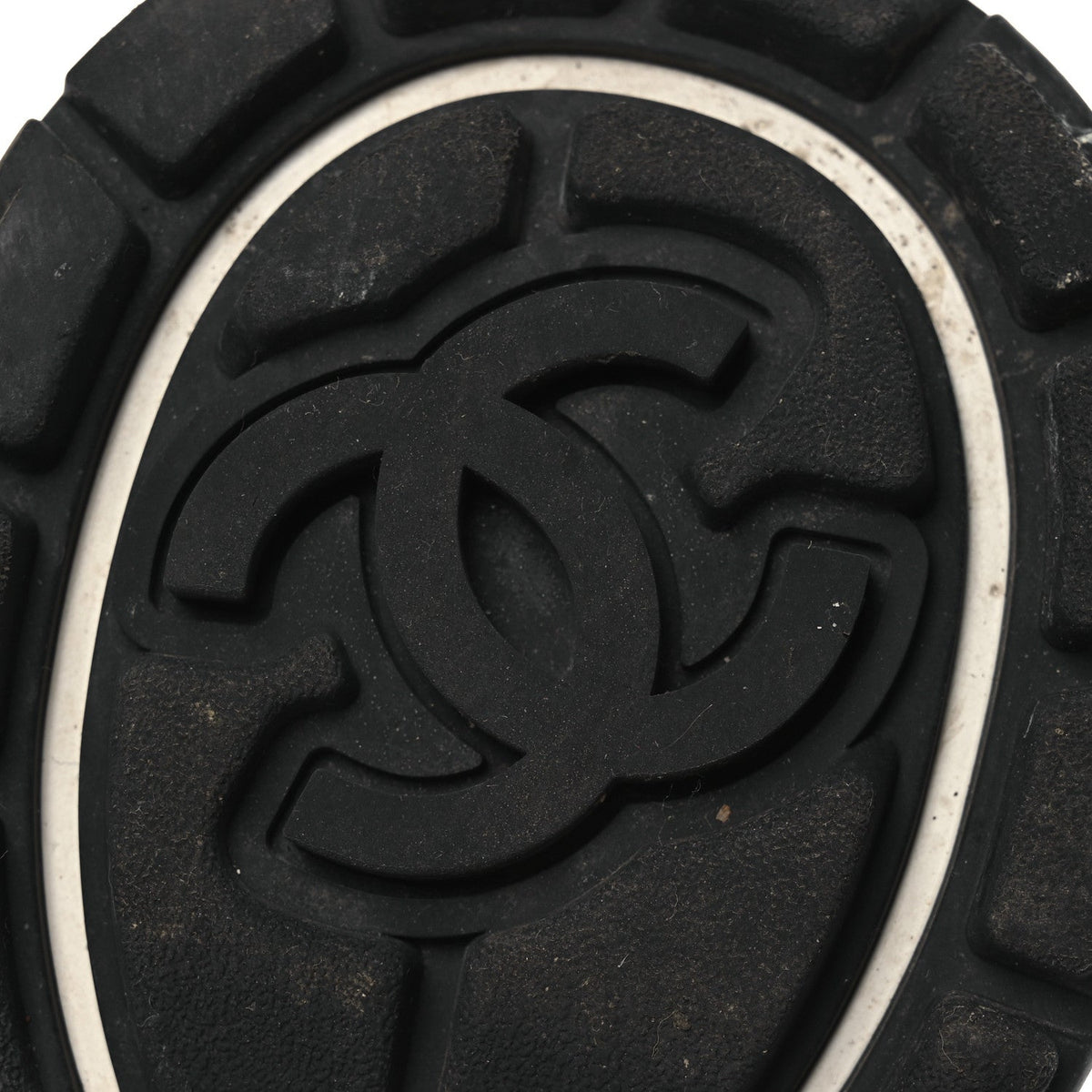 Chanel Fabric Laminated Calfskin Stretch CC Women's Sneakers