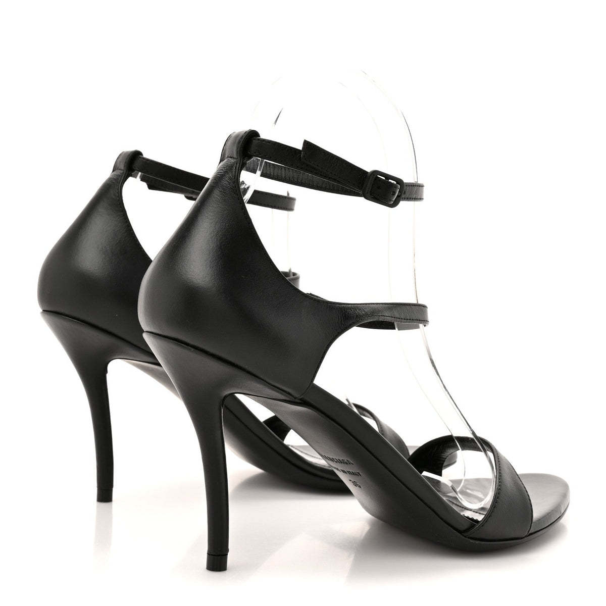 Balenciaga Calfskin Honey 90mm Women's Sandals 36 Black