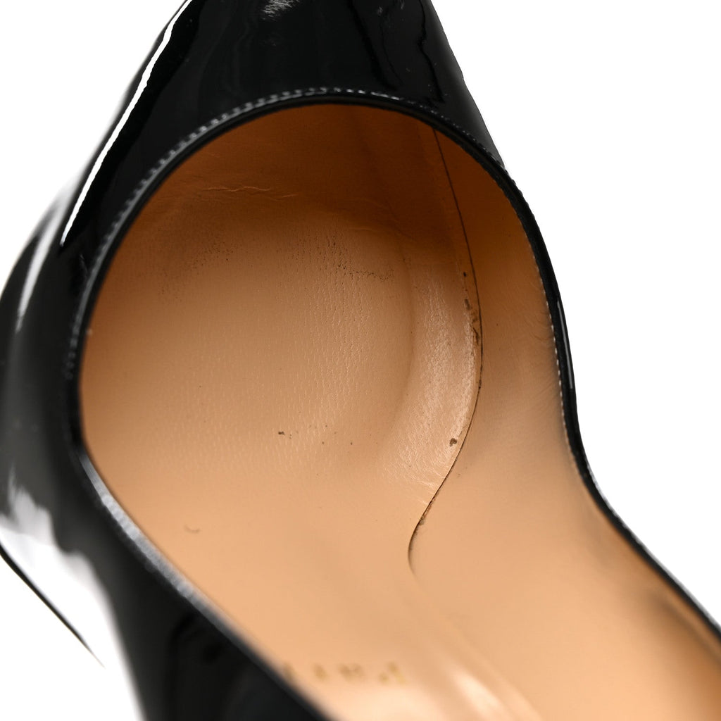 Christian Louboutin Patent Women's Pigalle 100 Pumps 38 Black