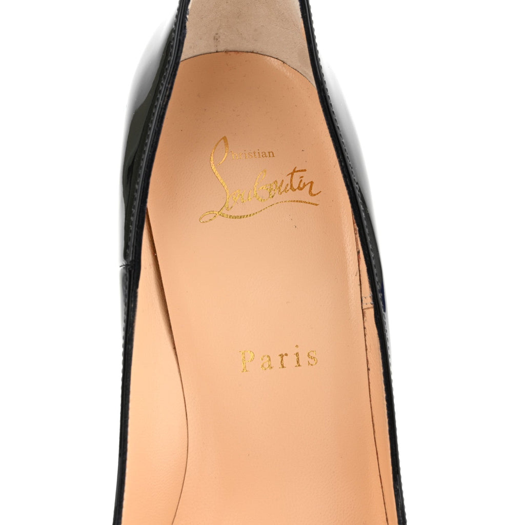 Christian Louboutin Patent Women's So Kate 100 Pumps 36.5 Black