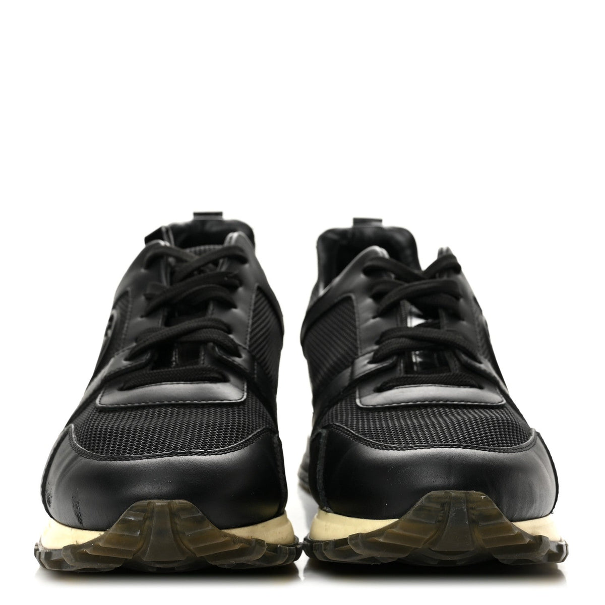 Louis Vuitton Calfskin Women's Run Away Sneakers 36 Black