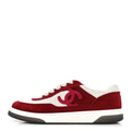 Suede Kidskin CC Sneakers Burgundy White