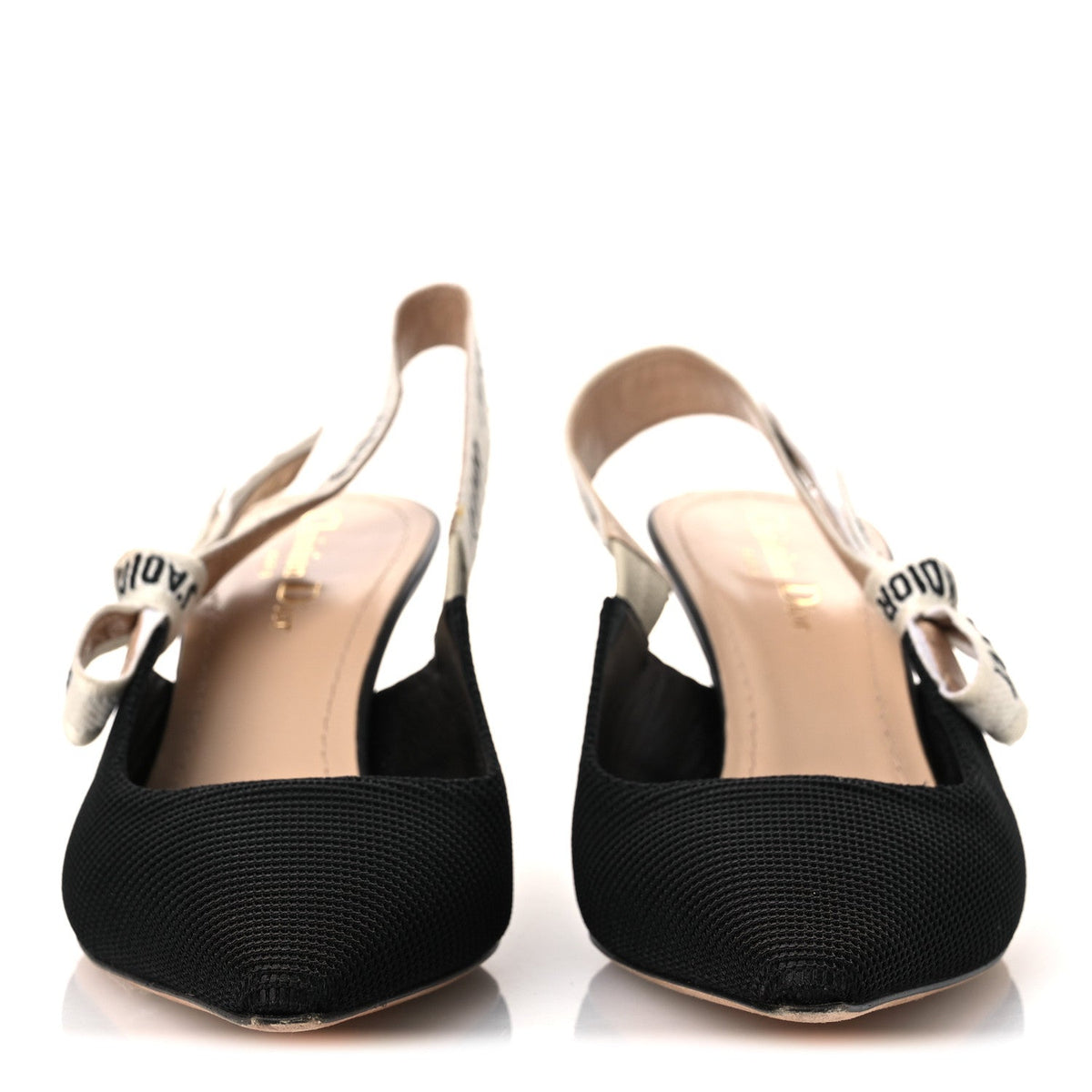 Christian Dior Technical Canvas Women's J'Adior Slingback 65mm Pumps 39.5 Black