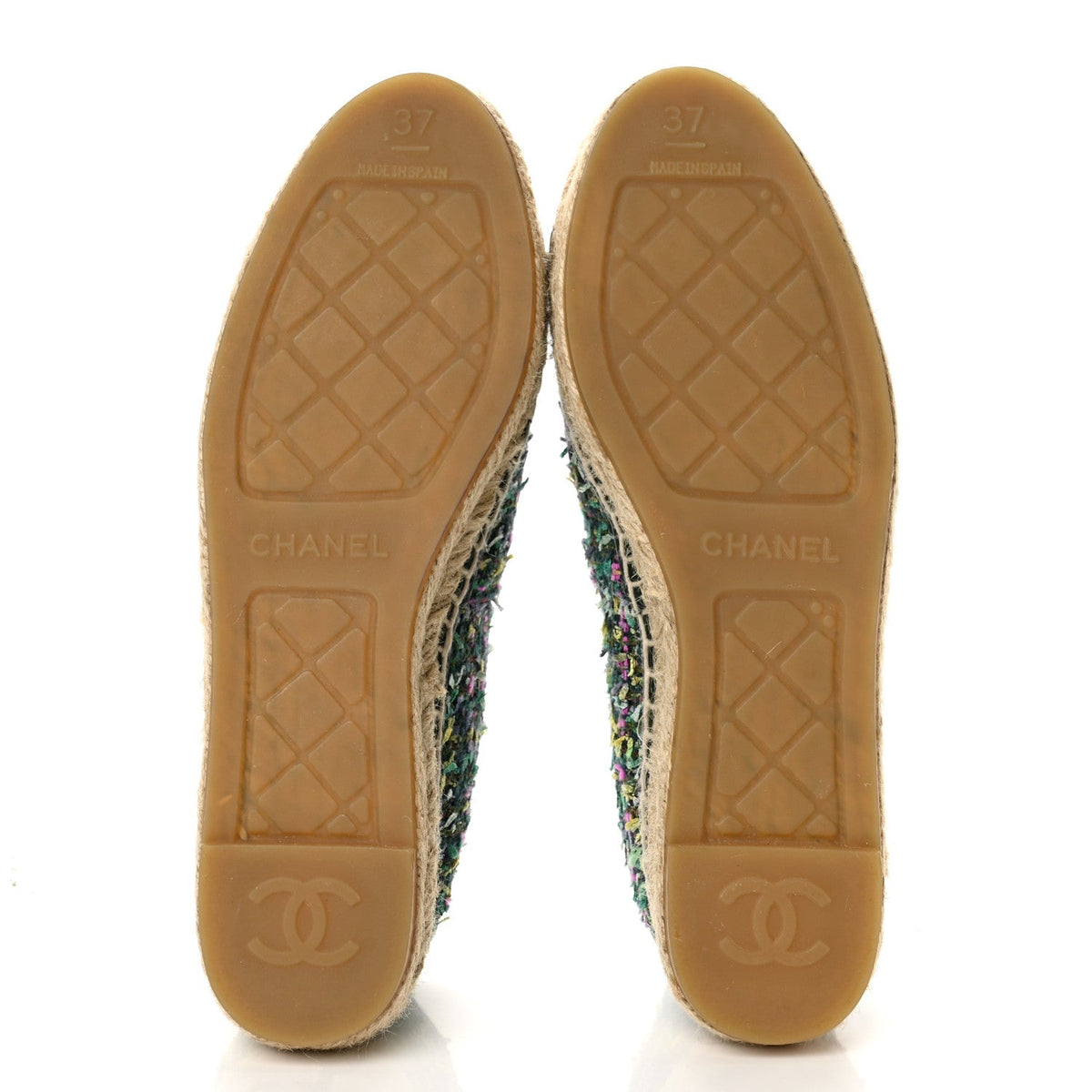 Chanel Tweed Grosgrain CC Women's Shoes