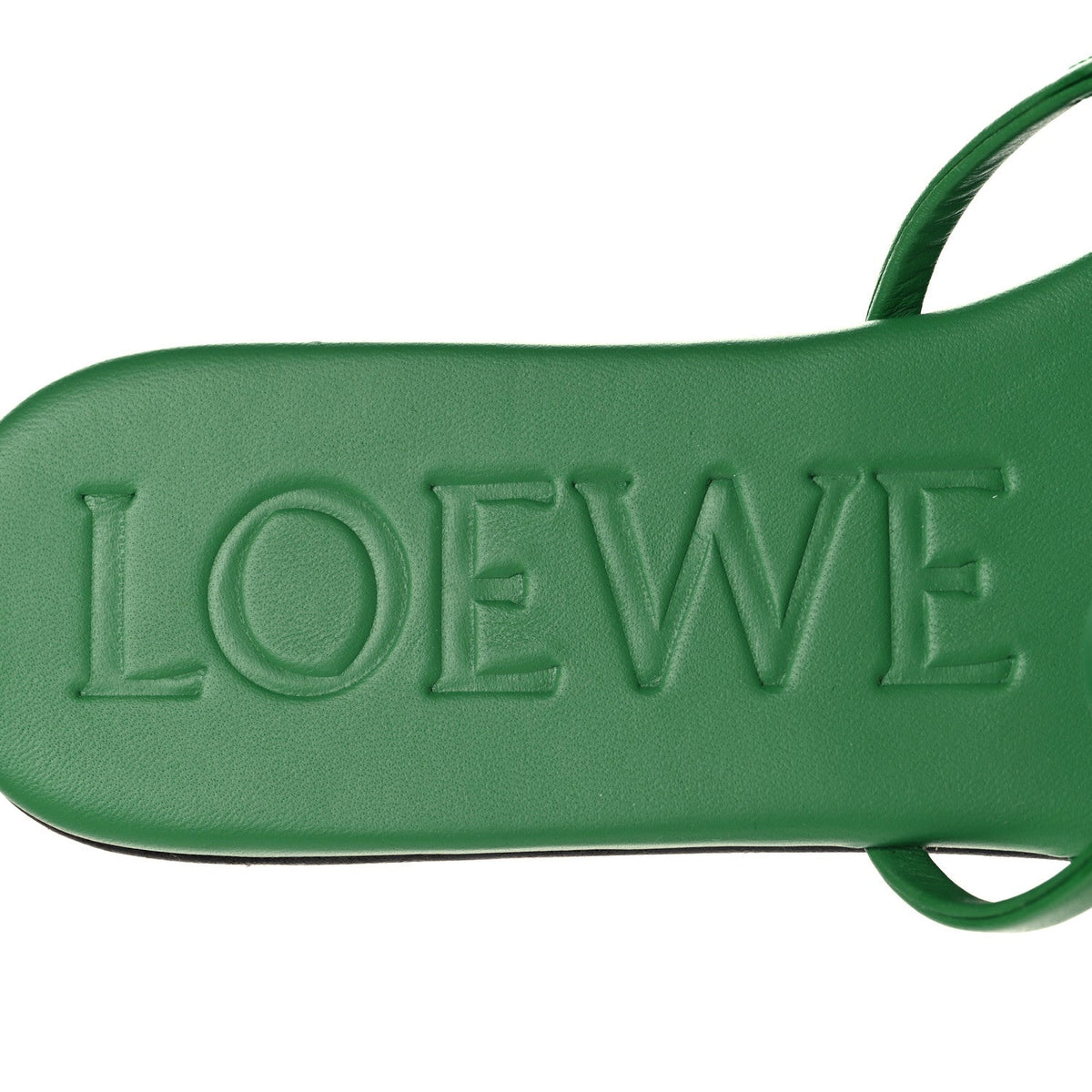 Loewe Calfskin Women's Paula's Ibiza Petal Anagram Caged Slide Sandals 38 Green