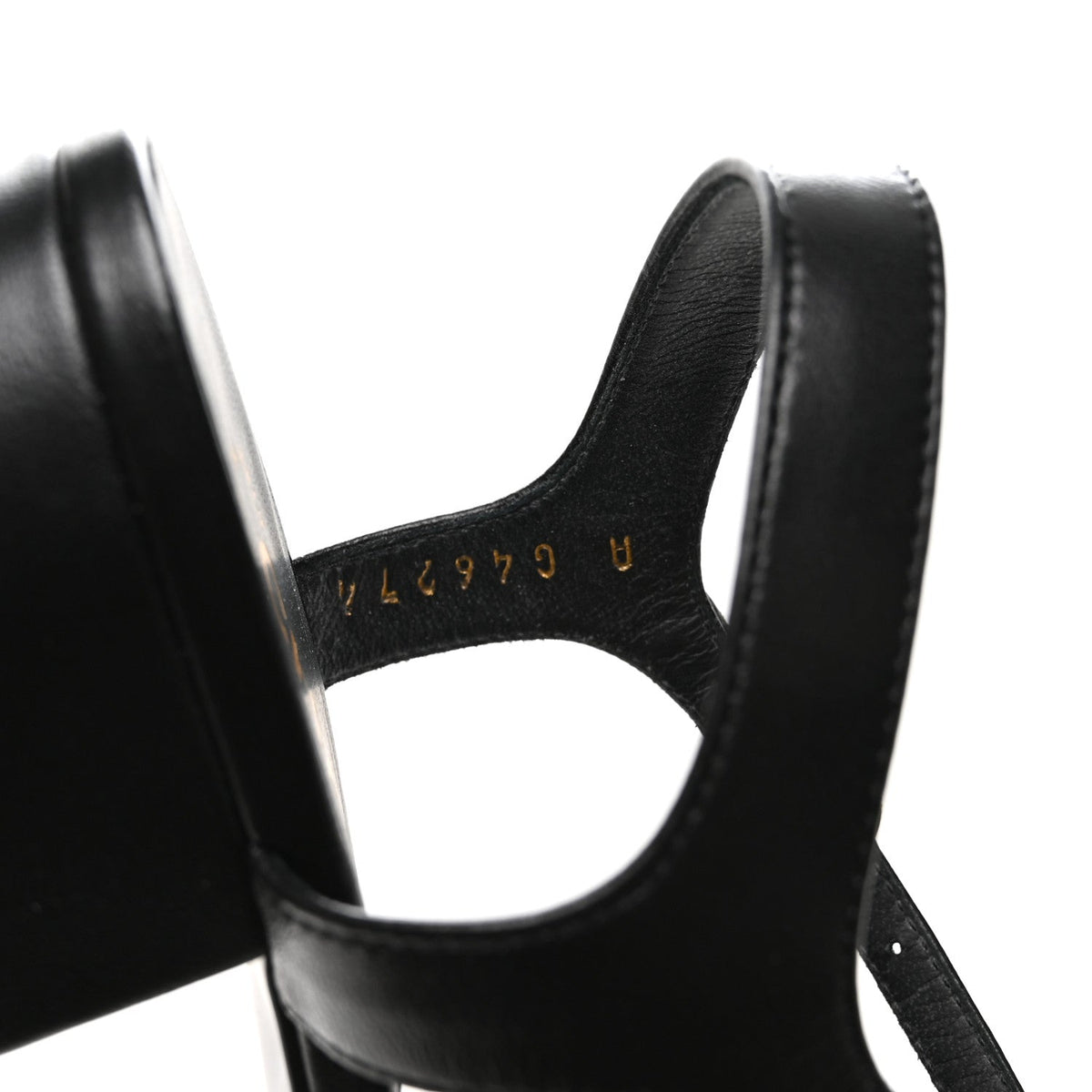 Chanel Lambskin Crystal CC Women's Sandals 37.5 Black