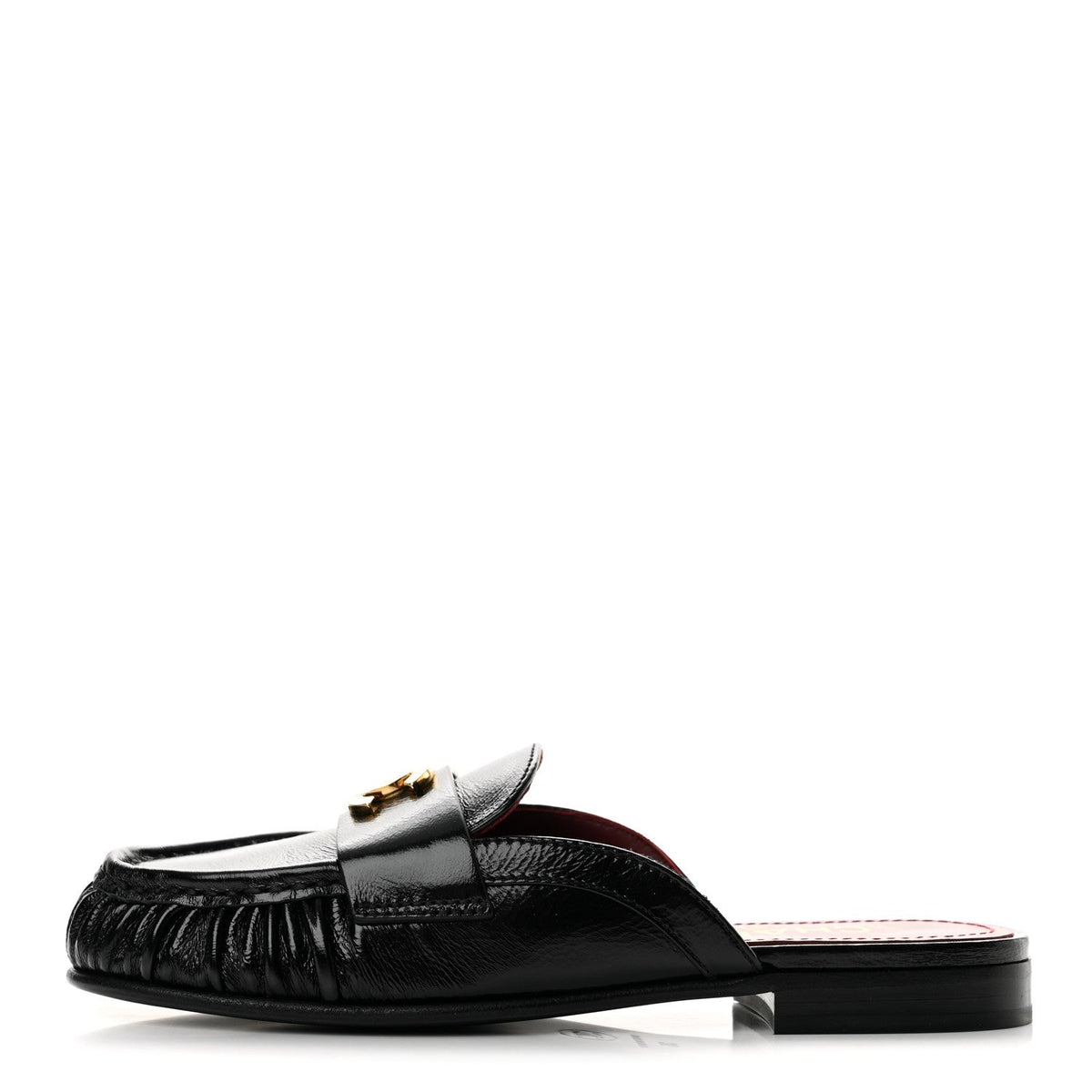 Chanel Shiny Crumpled Lambskin CC Women's Shoes