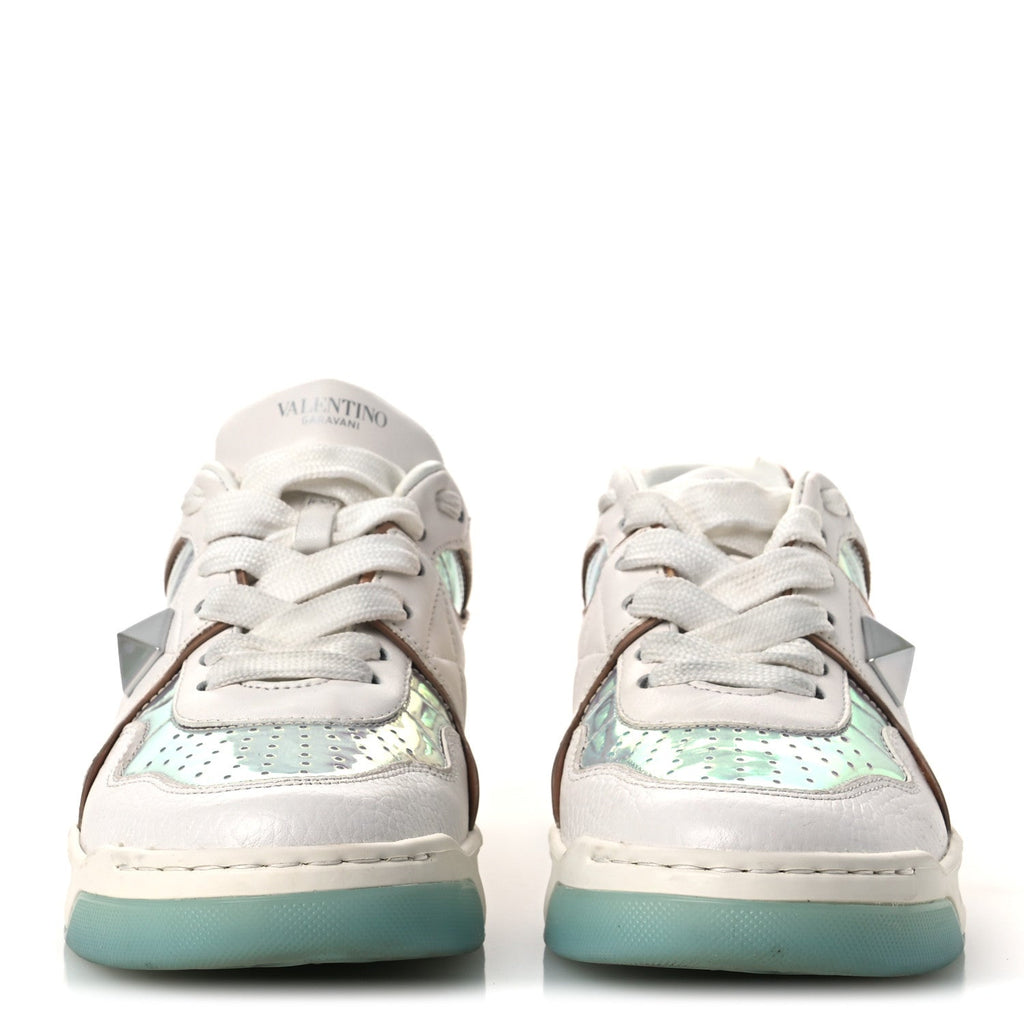 Valentino Garavani Nappa Women's One Stud Low Top Sneakers 37 White