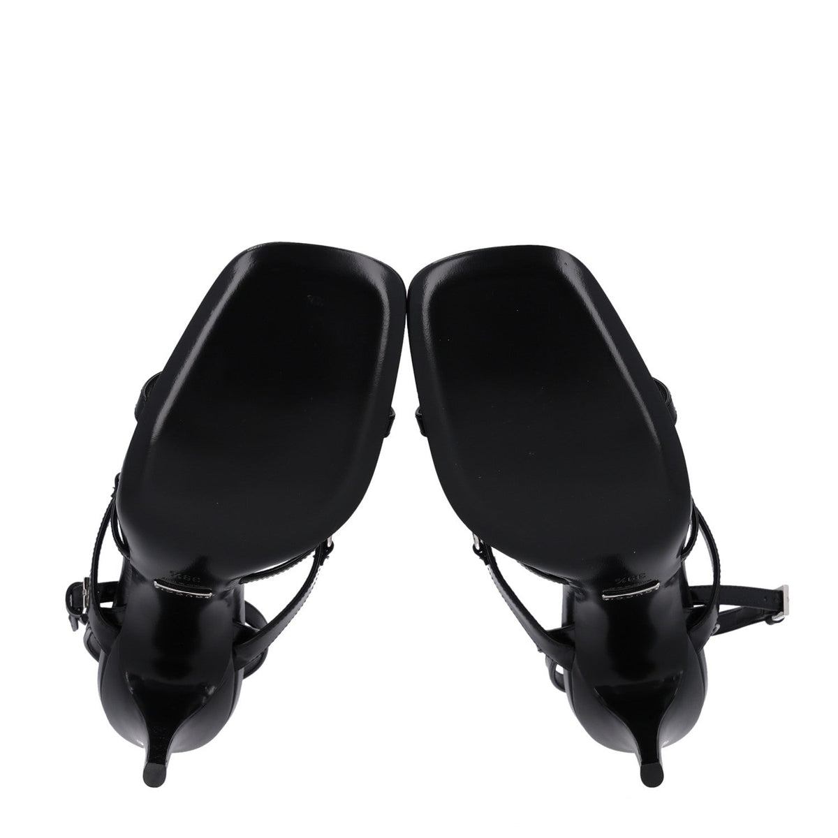 Gucci Nappa Women's Regent Strappy Horsebit Sandals 39.5 Black