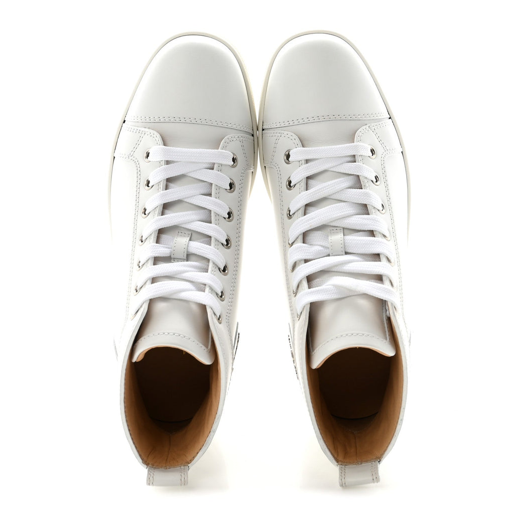 Christian Louboutin Calfskin Men's Louis Flat Sneakers 39 White