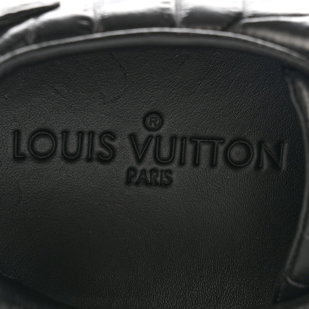 Louis Vuitton Calfskin Men's Frontrow Sneakers 8 Black