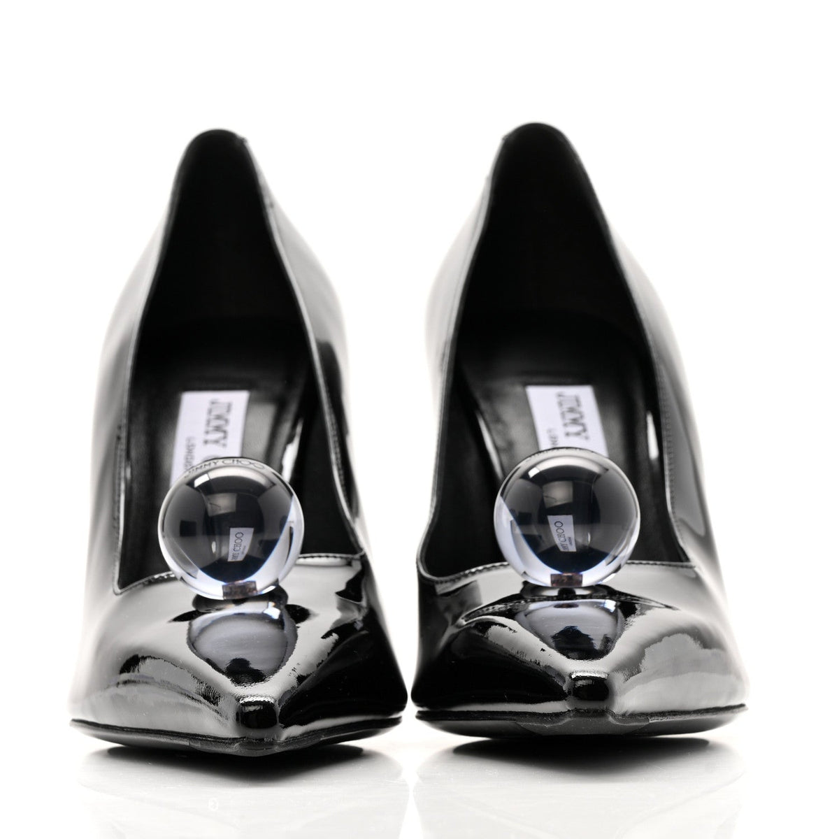 Jimmy Choo Patent Women's Orb 95 Pumps 39.5 Black