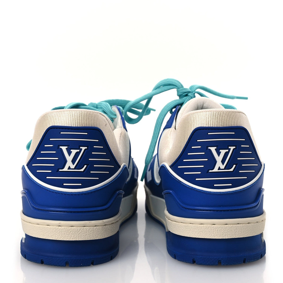 Louis Vuitton Calfskin Men's LV Trainer Sneakers 8.5 Blue