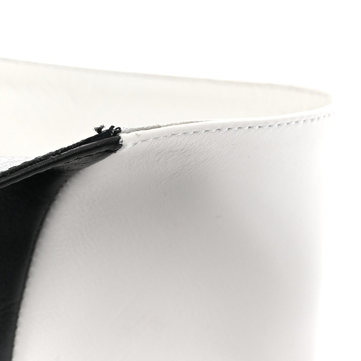 Christian Louboutin Calfskin Women's Astrilarge 100 Knee Boots 37 Black White