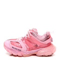 Fabric Mesh Clear Sole Triple S Sneakers Pink