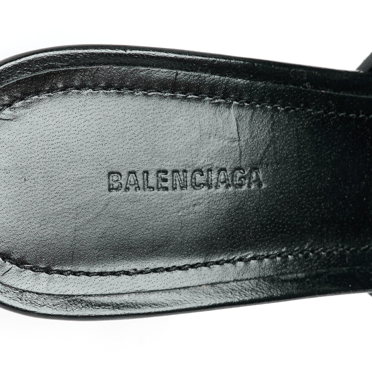 Balenciaga Lambskin Women's Arena Cagole 70mm Mules 36 Black