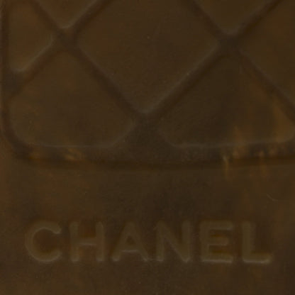 Chanel Tweed Velvet Women's CC Espadrilles 38 Grey Black