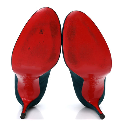 Christian Louboutin Suede Women's Simple 85 Pumps 37 Green