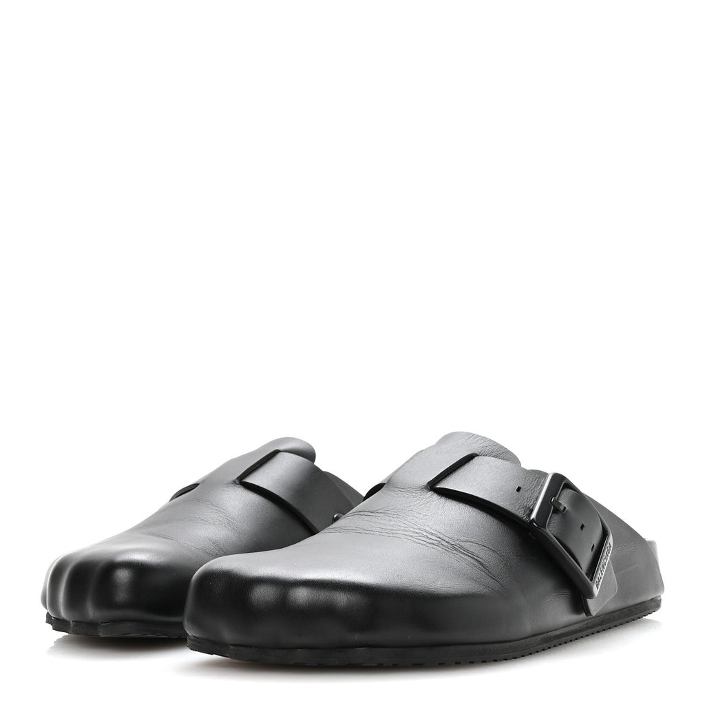 Balenciaga Matte Calfskin Sunday Women's Mules 38 Black