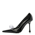 Jimmy Choo Patent Women's Orb 95 Pumps 39.5 Black