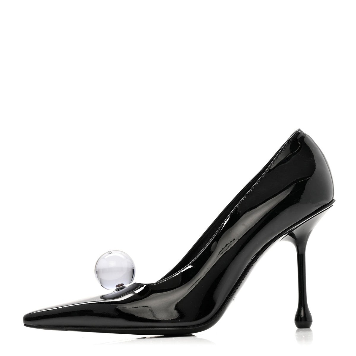 Jimmy Choo Patent Women's Orb 95 Pumps 39.5 Black