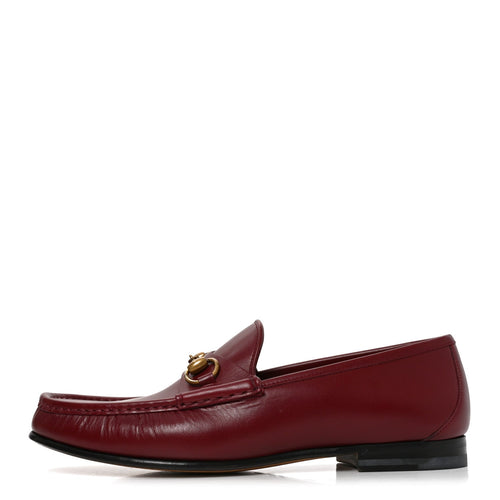 Gucci Betis Glamour Calfskin Men's 1953 Horsebit Loafers 9.5 Rosso Ancora