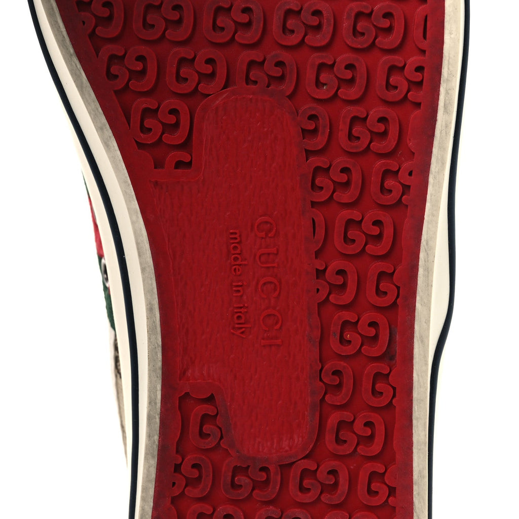 Gucci GG Monogram Canvas Men's Tennis 1977 Sneakers 9 Beige Ebony