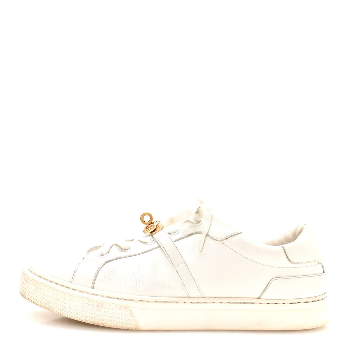 Hermes Calfskin Women's Day Sneakers 40 White