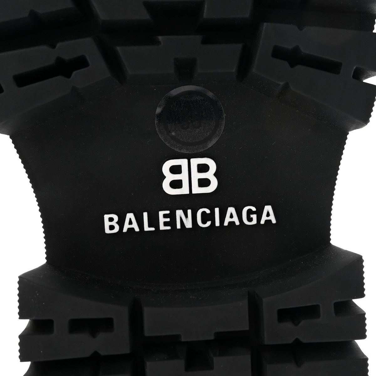 Balenciaga Smooth Calfskin Women's Tractor 20mm Chelsea Boots 35 Black