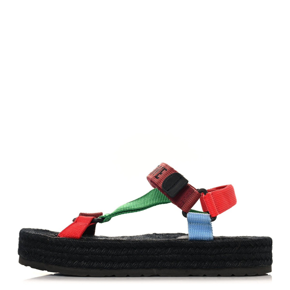 Loeweraffia Paula'S Ibiza Strappy Espadrille Sandals Black Multicolor