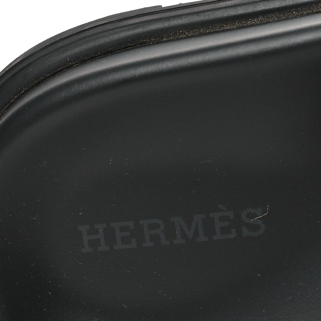 Hermes Satin Crepe Women's Chypre Sandals 37.5 Rose Peche Violet Petale