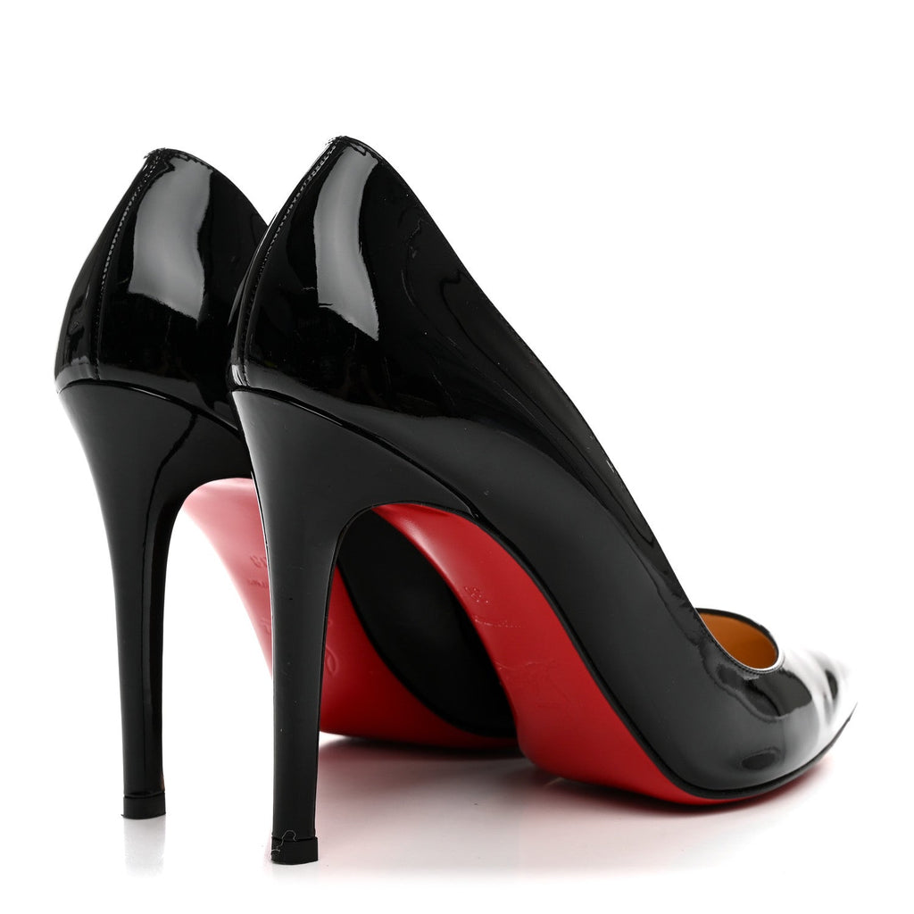 Christian Louboutin Patent Women's Pigalle 100 Pumps 38 Black