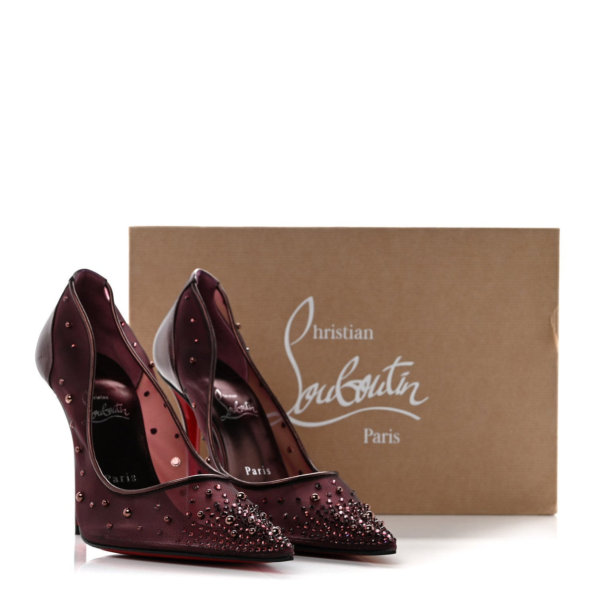 Christian Louboutin Rete Nappa Women's Miss Z Degrastrass Pumps 40 Palacy