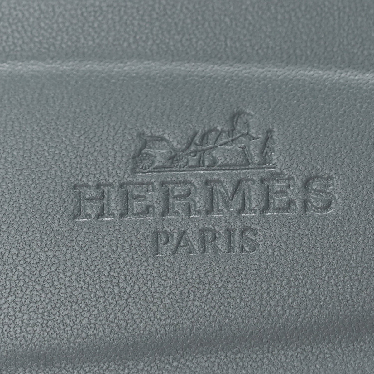 Hermes Epsom Calfskin Women's Oran Sandals 37.5 Gris Antarctique