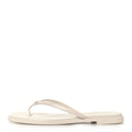 Goatskin CC Times Square Thong Sandals White