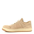 Prada Suede Women's Downtown Low Top Sneakers 37 Ecru