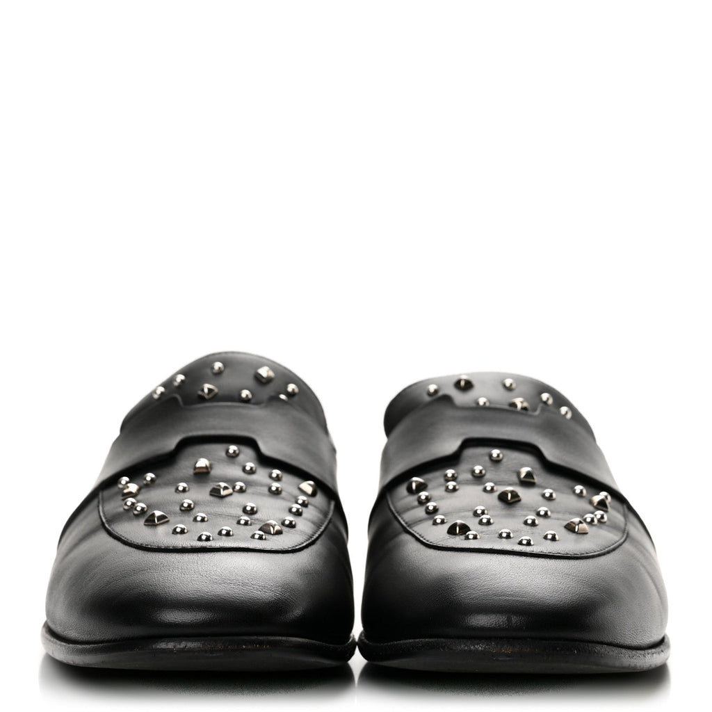 Hermes Calfskin Studded Ancora Women's Loafers