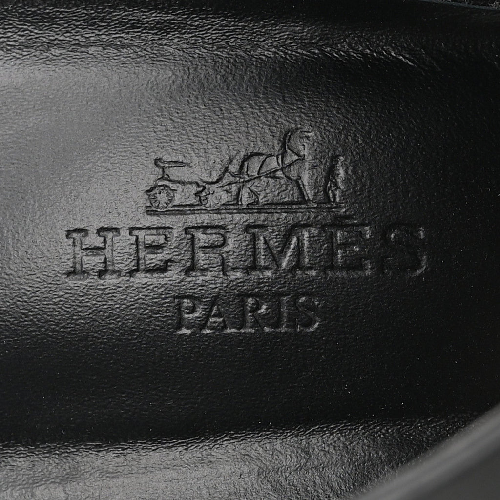 Hermes Calfskin Women's Kalya 100 Sandals 39 Black