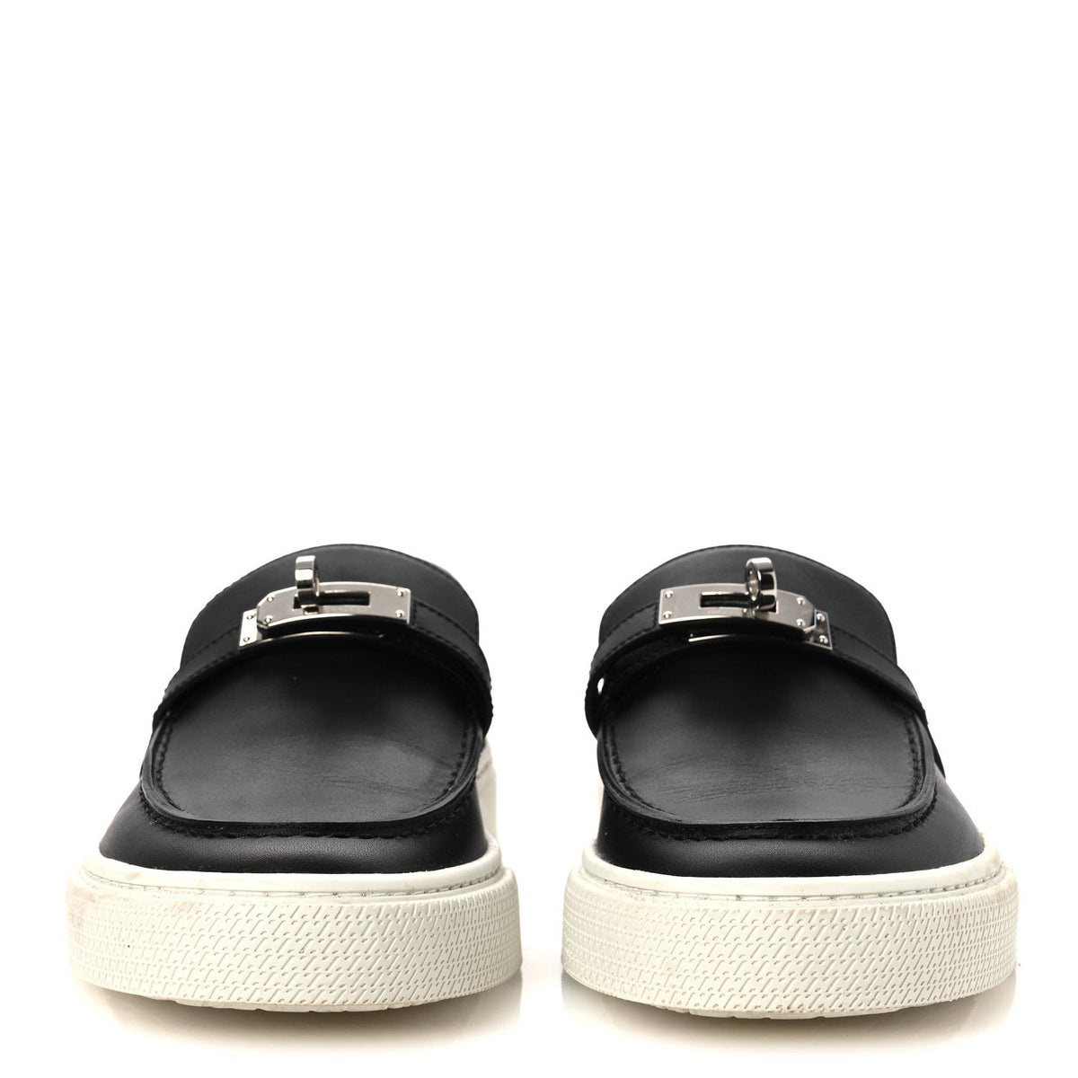 Hermes Calfskin Women's Game Slip On Sneakers 37 Black