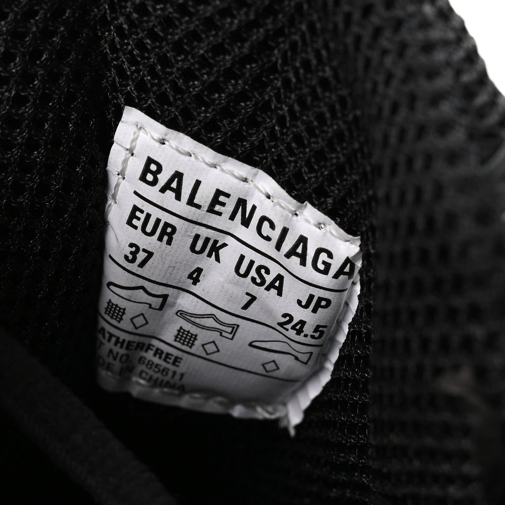 Balenciaga Mesh Nylon Men's Monocolor Bouncer Sneakers 37 Black