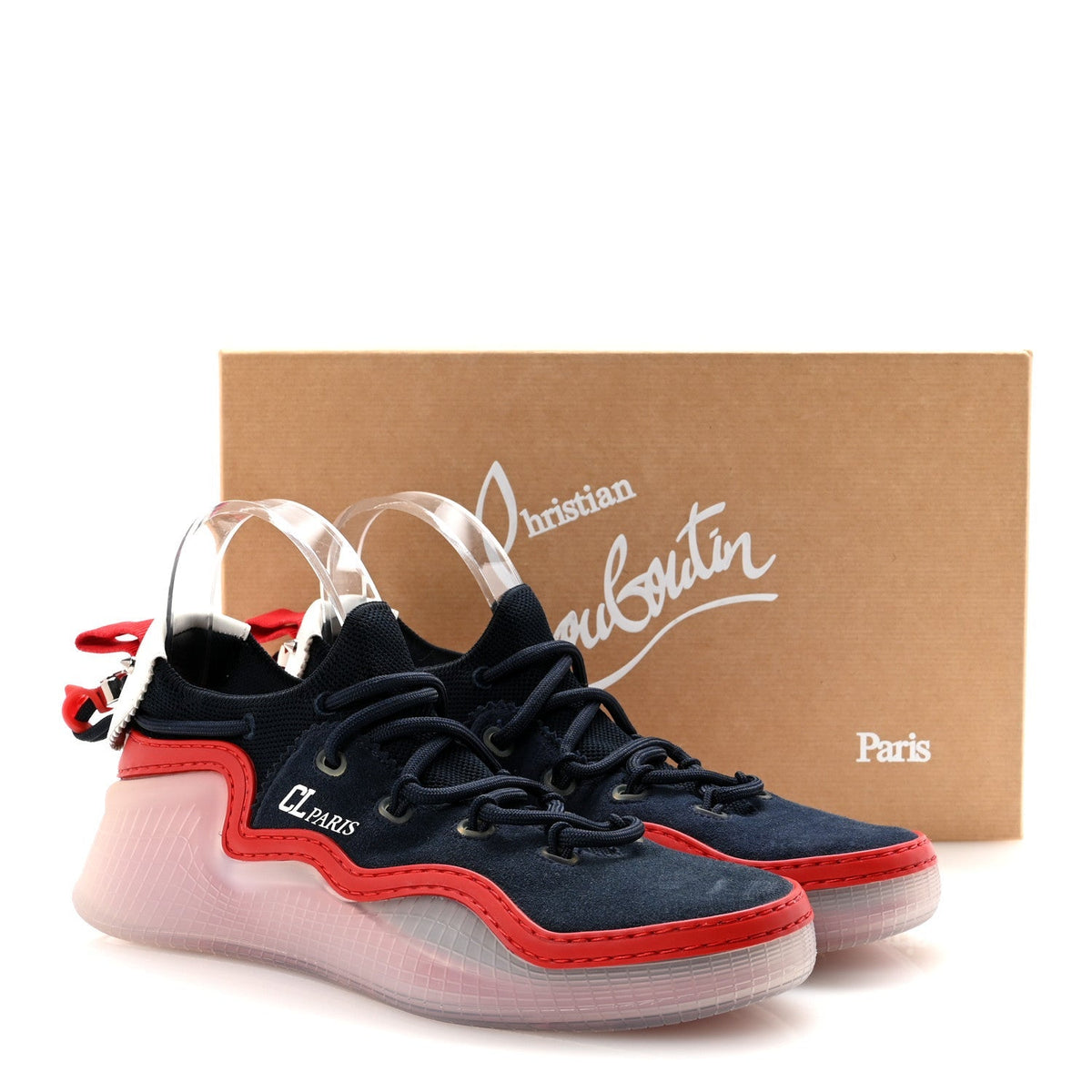 Christian Louboutin Suede Women's Arpoador Donna Sneakers 40 Marine