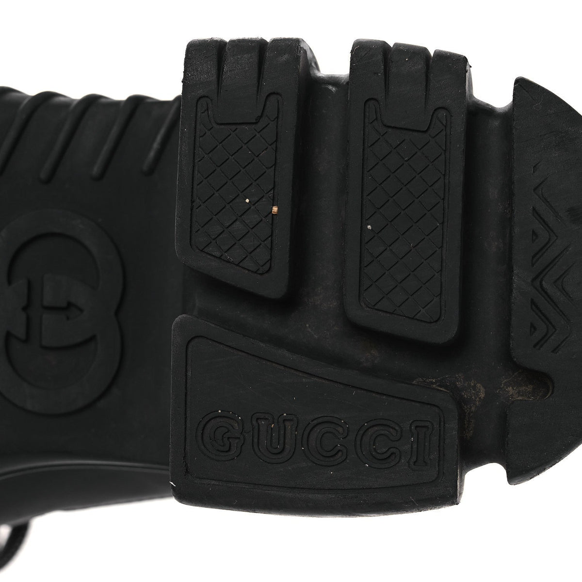 Gucci Calfskin Web Women's Interlocking G Boots 38 Black
