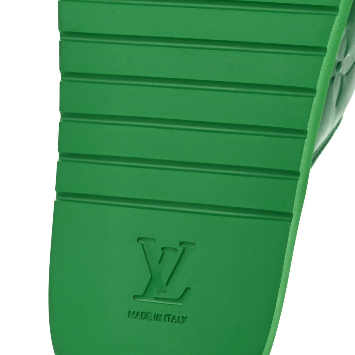 Louis Vuitton Technical Fabric Women's Pool Pillow Comfort Mules 41 Green