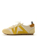 Louis Vuitton Suede Calfskin Women's LV Sneakerina 37 Light Beige Yellow