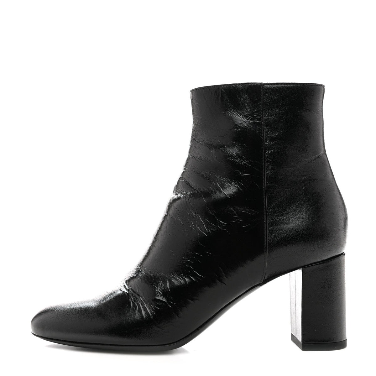 Saint Laurent Calfskin Women's Loulou 70 Uniform Ankle Boots 36 Black