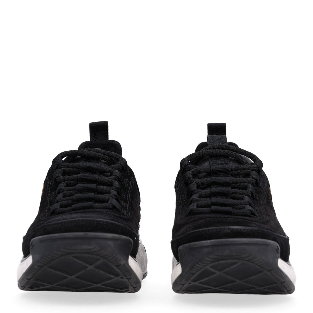 Chanel Suede Calfskin Nylon Grosgrain CC Women's Sneakers Black